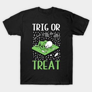 Halloween Math Teacher Shirt | Trig Or Treat Zombie T-Shirt